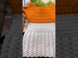VESTIDO DE NIÑA A CROCHET#shorts