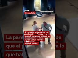 El momento en el que un visitante rompe "la silla de Van Gogh" en un museo | BBC Mundo