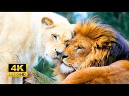 One Lion Pride Against All: The life of White Lions | 4K Nature Documentary