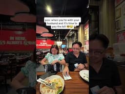 Bill: 2,156, Cash na nilagay ni hubby: 3,000! Kaya always bring your credit card mga mare.🤣#shorts
