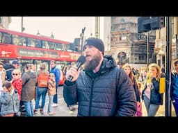 We will all stand before God and give account. | Street preaching near Picadilly Circus | London, UK