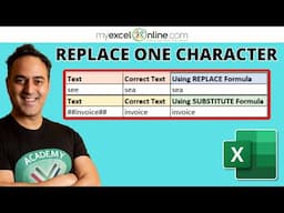 How to Remove a Character from Text in Excel Fast