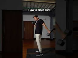 How to bicep curl ✅
