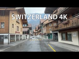 Rainy Rural Swiss Villages - Switzerland 4K - Scenic Drive