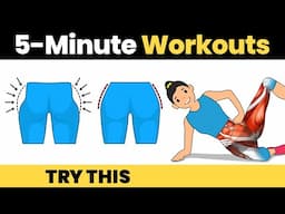 5 Min HIP DIPS & THIGHS Workout to Lose Weight at Home Fast 💕 Fat Burn & Tone Legs