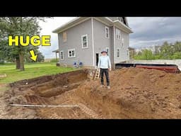 Digging The Foundation For My HUGE Mansion Addition!
