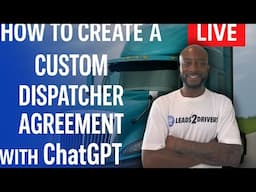 How to Create a Custom Dispatcher Agreement with ChatGPT