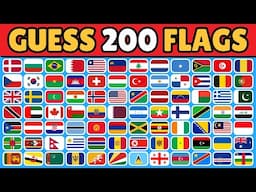 GUESS 200 FLAGS IN THE WORLD | FLAG QUIZ | GUESS THE FLAG #flag #quiz