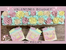 Recipe - Making My Prettiest Soap EVER 🌸 Valentines Bouquet 💗 #valentinesday #love