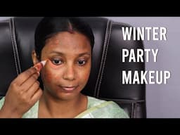 Winter MakeupTutorial/ Self Makeup Tutorial For Beginners/ Party Makeup Tutorial/ Guest Makeup