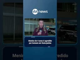 Homem invade apresentação e agride criança em escola do DF | #SBTBrasil