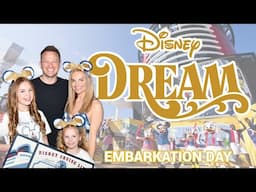 Disney Cruise Line Vlog | Disney Dream Embarkation Day | Fort Lauderdale Port | Sailaway Party