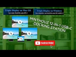 Minthouz 12-in-1 USB-C Docking Station Review: A Versatile Hub for Ultimate Connectivity