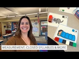 Teaching Closed Syllables, Measurement, and Poetry in First Grade // 1st Grade Activities & Lessons