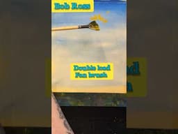 Bob Ross Double load Fan brush EASY happy tree #shorts #bobross