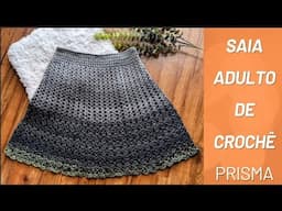 SAIA ADULTO DE CROCHÊ PRISMA Simone Eleoterio