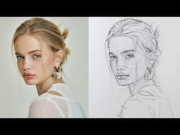 How to Draw a Beautiful Girl’s Face Using the Loomis Method