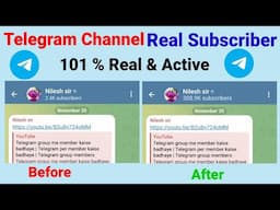 How To Increase Telegram Channel Members |Telegram Subscriber Kaise Badhaye |