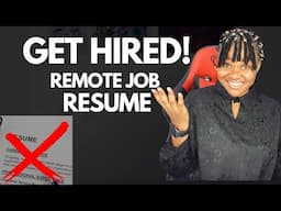 How to Write a Resume for REMOTE JOBS (MASTERCLASS)