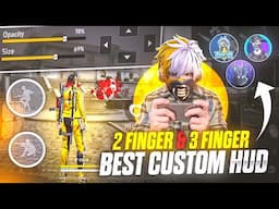 3 BEST EASY CUSTOM HUD 3 FINGER CLAW | 3 FINGER BEST CUSTOM HUD IN FREE FIRE