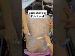 BACK SHAVE OF EPIC PROPORTION ‎⁨@socialsamy⁩   #asmr #backshave #ladybarber #femalebarber #asmrsleep