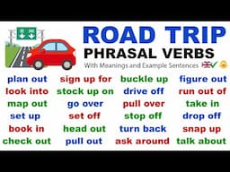 ROAD TRIP: 44 English Phrasal Verbs for Travel, Planning & Adventure (meanings + examples)