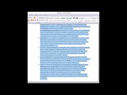 How to Put References in Alphabetical order