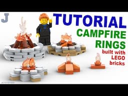 LEGO Brick Tutorial On How To Make 5 Styles Of Campfires