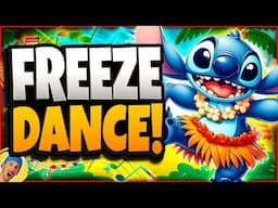 🌊 Freeze Dance ft Stitch! 🌊 Brain Break 🌊 Just Dance 🌊 Brain Breaks for Kids