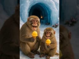 They Built a Magical Ice Cave… But One Jealous Monkey Ruined Everything 💔🐒 #shorts #ai
