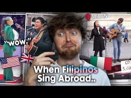 PINOYS ON TOUR! (Filipinos Singing Abroad in Public | Reaction)