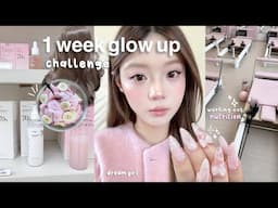 1 WEEK GLOW UP CHALLENGE✨ how to glow up and become our dream girl