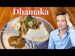 Eating at Dhamaka. One of the Most Popular Indian Restaurants in NYC