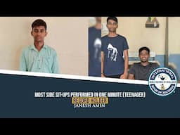 MOST SIDE SIT UPS PERFORMED IN ONE MINUTE (TEENAGER)