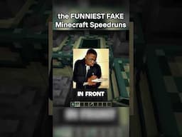 the FUNNIEST Fake Minecraft Speedruns #shorts #minecraft #gaming #funny