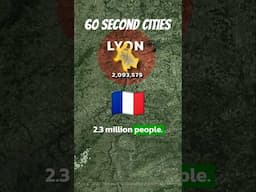 France's Second City: LYON 🇫🇷🥖 #france #lyon #60secondcities #geography