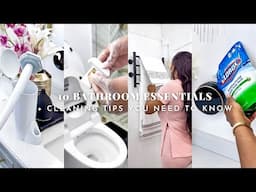 10 BATHROOM ESSENTIALS + CLEANING TIPS EVERYONE NEEDS TO KNOW : AMAZON FINDS | OMABELLETV