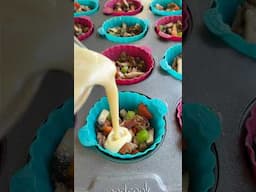 Protein Packed Egg Bites #breakfast #recipe #shorts