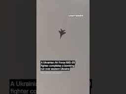 Ukrainian MiG-29 Fighter Completes a Bombing Run Over Eastern Ukraine #warinukraine #aviation
