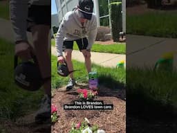 What do NASCAR drivers do when they aren't racing? Using @scottslawn and @miraclegro 😏 #NASCAR