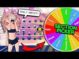 WHEEL Picks What SECTION In The MAP I Am ALLOWED To USE In DRESS TO IMPRESS... *Hard* | ROBLOX
