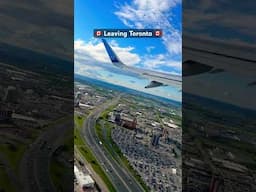 Flying out to Montreal from Toronto #airplane #travel #lifeincanada #toronto #airplaneviews #airport
