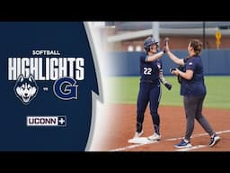 HIGHLIGHTS | UConn beats Georgetown 2-1 in game one of Doubleheader