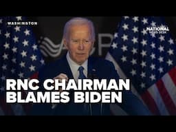 RNC Chairman blames Biden for economy