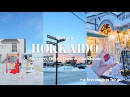 i went to hokkaido for the first time and got caught in a snowstorm | winter travel vlog ❄️