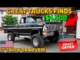 HURRY! 20 Affordable Classic Trucks Available on Craigslist and Facebook Marketplace!