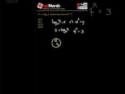 CET MATH 001 - LOGARITHM