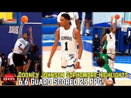 Dooney Johnson Sophomore Highlights! 6'6 Guard Averaged 25.1 PPG