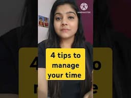 How to manage your time?? 4 tips to use your time wisely #timemanagement#karishmachauhan