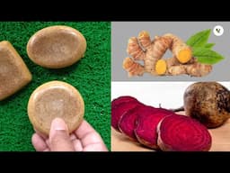 Best skin whitening beetroot soap / homemade natural soap.